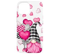 Cute Love Heart Pattern For Her Pink Valentines GNOME Carcasa para iPhone 15