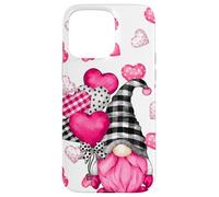 Cute Love Heart Pattern For Her Pink Valentines GNOME Carcasa para iPhone 15 Pro MAX