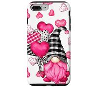 Cute Love Heart Pattern For Her Pink Valentines GNOME Carcasa para iPhone 7 Plus/8 Plus
