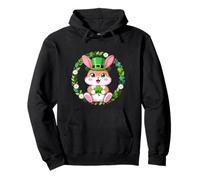 Cute Lucky Bunny with Clover St Patrick Shamrock Rabbit Sudadera con Capucha