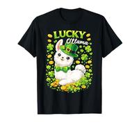 Cute Lucky Ollama St. Patrick's Day Llama Shamrock Camiseta