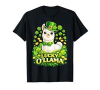 Cute Lucky Ollama St. Patrick's Day Llama Shamrock Camiseta