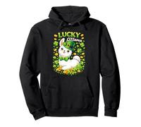 Cute Lucky Ollama St. Patrick's Day Llama Shamrock Sudadera con Capucha