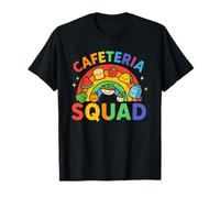 Cute Lunch Lady Crew of Food Service Rainbow Cafetería Squad Camiseta