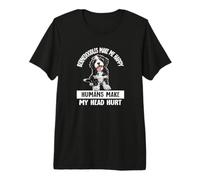 Cute Make Me Happy Bernedoodle Dog Lover Camiseta Premium