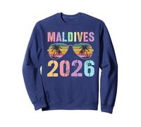 Cute Maldives 2026 Vacaciones Surfer Viaje Coincidencia Mamás BFF Sudadera