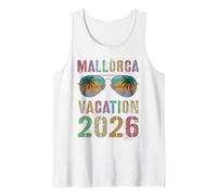 Cute Mallorca ESPAÑA Vacaciones 2026 Viaje Playa Viaje Camiseta sin Mangas