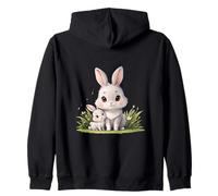 Cute Mama Baby Bunny Family Kawaii Sudadera con Capucha