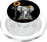 Cute Mama Elephant with Sunflower Gift - You Are My Sunshine PopSockets PopGrip para MagSafe