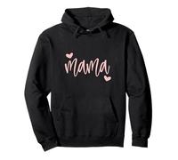 Cute Mama Lettering Hearts Mom Sudadera con Capucha