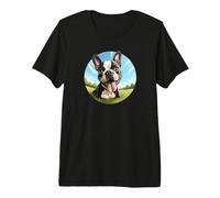 Cute Mens Womens Girls Kids Happy Boston Terrier Dog Lover Camiseta Premium