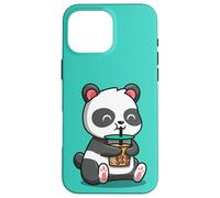 Cute Mens Womens Girls Kids Kawaii Bubble Boba Tea Panda Carcasa para iPhone 16 Pro MAX