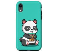 Cute Mens Womens Girls Kids Kawaii Bubble Boba Tea Panda Carcasa para iPhone XR