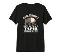 Cute Mens Womens Kids Always Be Yourself Tapir Lover Camiseta Premium