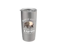 Cute Mens Womens Kids Always Be Yourself Tapir Lover Vaso térmico de acero inoxidable de doble pared