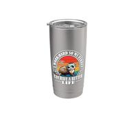 Cute Mens Womens Kids Work Hard Better Life Ferret Lover Vaso térmico de acero inoxidable de doble pared