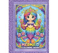 Cute Mermaid Coloring Book for Kids Ages 4-8: Fun Ocean Coloring Pages with Mermaids, Dolphins, and Sea Creatures: Fun, Easy and Relaxing Ocean ... Sea Creatures and Magical Underwater Worlds