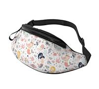 Cute Mermaid Girl Crossbody Bag Runner Small Hip Pouch Riñonera Running Riñonera Bumbag Beltbag Sport Slim Moda para Trotar Senderismo Mujer