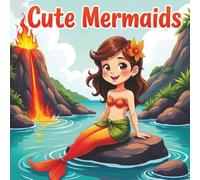 Cute Mermaids: 33 cute anime style designs for girls or boys. Single sided images for no bleed. Great gift idea for Christmas.