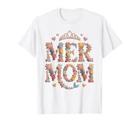 Cute MERMOM Mermaid Mama Beaching Salvavidas Fuera de Servicio Camiseta