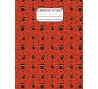 Cute Midnight Cats Halloween Composition Notebook - College Ruled, 7-1/2 × 9-3/4", 60 Pages Lined + 10 Graph Paper, Matte Cover: Black Cats, & Spooky ... for Students, Teachers, and Cat Lovers