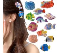 Cute Mini Sea Animal Hair Claw Clips,Sea Animals Small Hair Claw Clips Set,Beach Stylish Accessories for Girls