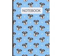 Cute Miniature Schnauzer Dog Pattern: Lined Journal Notebook Miniature Schnauzer Gifts for Miniature Schnauzer lovers | 6" X 9" | 110 Blank Lined