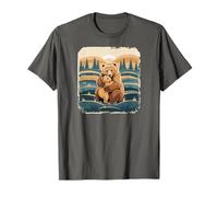 Cute Mom Bear Cub Grizzly Bears Wildlife Mountains Animal Camiseta