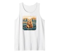 Cute Mom Bear Cub Grizzly Bears Wildlife Mountains Animal Camiseta sin Mangas