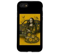 Cute Mona Lisa with Flowers & Birds Illustration Graphic Carcasa para iPhone SE (2020) / 7 / 8