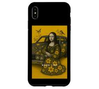 Cute Mona Lisa with Flowers & Birds Illustration Graphic Carcasa para iPhone XS Max