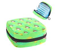 Cute Monkey Love Bbanana - Bolsa de almacenamiento portátil para servilletas sanitarias, Varios colores, 4.7x6.6x6.6 in/12x17x17 cm