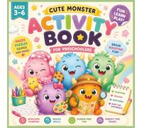 Cute Monster Activity Book for Kids Ages 3-6: Kawaii preschool workbook