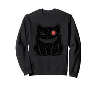 Cute Monster Cat Dark Spooky Gothic Creepy Unique Feline Sudadera