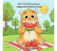 Cute Monster: Happy Little Creatures to Color