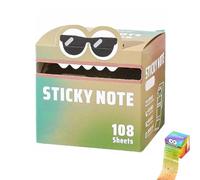 Cute Monster Pattern Sticky Note, Fun Pastel Pull-Out Memo Pads, 105 Sheets/Roll, Notepads Stationery, Small to Do List, Office School Tab Supplies, Great Back to School Gift (Style-i)