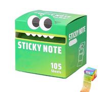 Cute Monster Pattern Sticky Note, Fun Pastel Pull-Out Memo Pads, 105 Sheets/Roll, Notepads Stationery, Small to Do List, Office School Tab Supplies, Great Back to School Gift (Style-g)