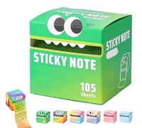 Cute Monster Pattern Sticky Note, Fun Pastel Pull-Out Memo Pads, Self Adhesive Cartoon Notes Memo Pads, Pastel Animal Post It Notes, Small to Do List, 105 Sheets/Roll (Style-A)