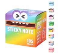 Cute Monster Pattern Sticky Note, Funny Pastel Animal Post It Notes, Kawaii Sticky Notes, Self Adhesive Cartoon Notes Memo Pads, Small To Do List, Office Tab Supplies (G)
