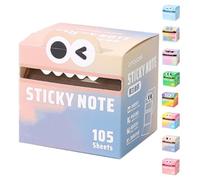 Cute Monster Pattern Sticky Note, Funny Pastel Animal Post It Notes, Kawaii Sticky Notes, Self Adhesive Cartoon Notes Memo Pads, Small To Do List, Office Tab Supplies (E)