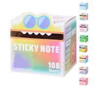 Cute Monster Pattern Sticky Note, Funny Pastel Animal Post It Notes, Kawaii Sticky Notes, Self Adhesive Cartoon Notes Memo Pads, Small To Do List, Office Tab Supplies (J)