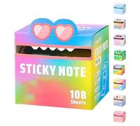 Cute Monster Pattern Sticky Note, Funny Pastel Animal Post It Notes, Kawaii Sticky Notes, Self Adhesive Cartoon Notes Memo Pads, Small To Do List, Office Tab Supplies (B)