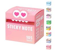 Cute Monster Pattern Sticky Note, Funny Pastel Animal Post It Notes, Kawaii Sticky Notes, Self Adhesive Cartoon Notes Memo Pads, Small To Do List, Office Tab Supplies (D)