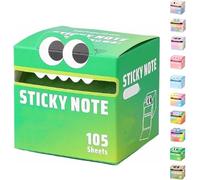 Cute Monster Pattern Sticky Note, Funny Pastel Animal Post It Notes, Self Adhesive Cartoon Notes Memo Pads, Vibrant Gradient Design, Notepads Stationery, Office School Tab Supplies (#6)