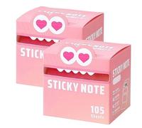 Cute Monster Pattern Sticky Note, Vibrant Gradient Design, Easy Post Memo Pads, mall to Do List, Great Back to School Gift for Teachers & Students, 105 Sheets/Roll (E,2Pcs)