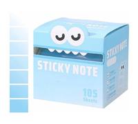 Cute Monster Pattern Sticky Note, Vibrant Gradient Design, Easy Post Memo Pads, mall to Do List, Great Back to School Gift for Teachers & Students, 105 Sheets/Roll (C,1Pc)