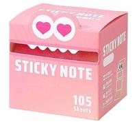Cute Monster Pattern Sticky Note, Vibrant Gradient Design, Easy Post Memo Pads, mall to Do List, Great Back to School Gift for Teachers & Students, 105 Sheets/Roll (E,1Pc)