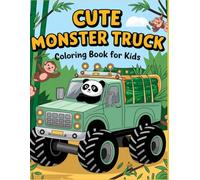 Cute Monster Truck: Coloring Book for Kids