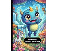 Cute Monsters Adventure Coloring Book: Fun & Friendly Story Coloring Pages for Kids | Big Cute Cartoon Monsters | Relaxing & Creative Fun