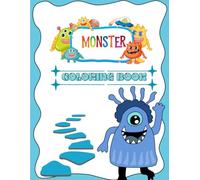 "Cute Monsters and Aliens Coloring Book (Ages 4-8)